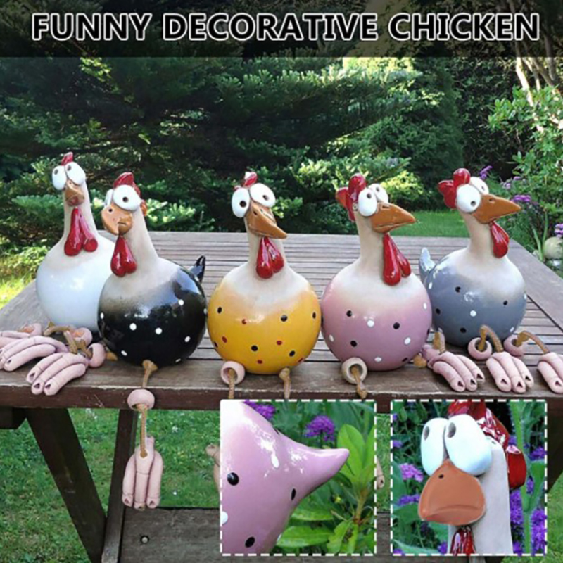 Funny Chicken Fence Decor Resi - Bonsai Garden Ornaments review and price
