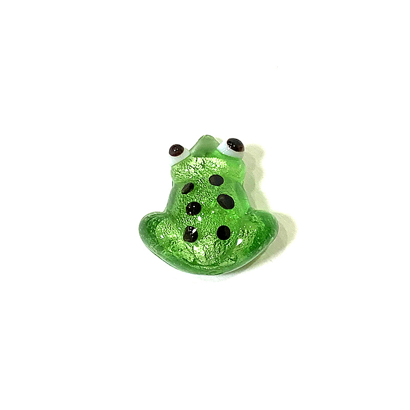 2pcs Mini Glass Frog Figurine  - Bonsai Garden Chinese Garden review and price