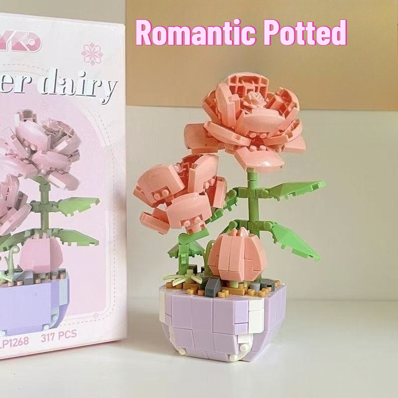 Mini Potted Flowers Building B - Bonsai Garden Lego Set review and price