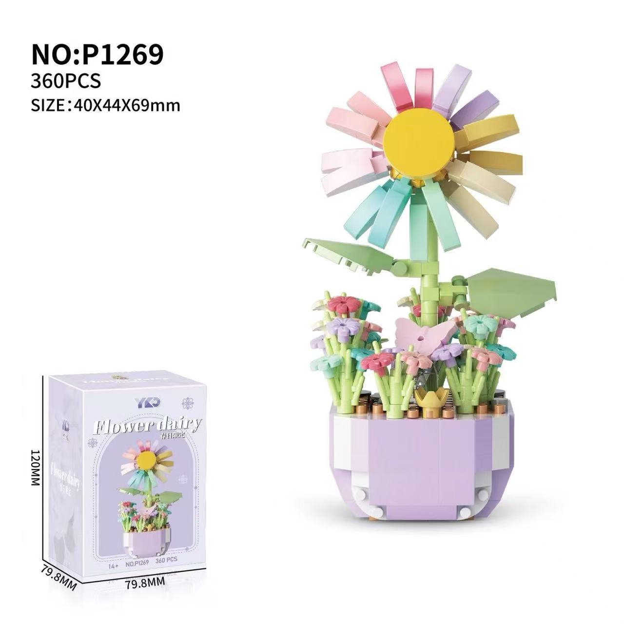 Mini Potted Flowers Building B - Bonsai Garden Lego Set review and price