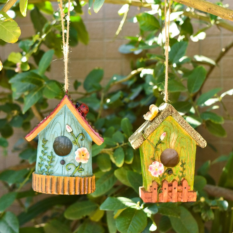 Rustic Resin Bird House Statue - Bonsai Garden Ornaments review and price