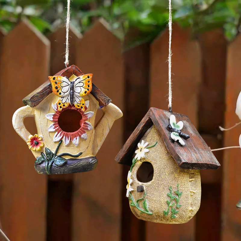 Rustic Resin Bird House Statue - Bonsai Garden Ornaments review and price
