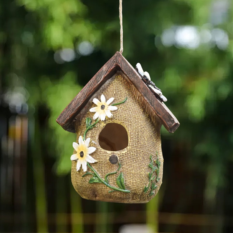 Rustic Resin Bird House Statue - Bonsai Garden Ornaments review and price