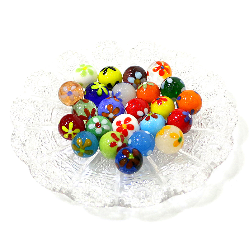 6pcs 16mm Colorful Rare Glass  - Bonsai Garden Chinese Garden review and price