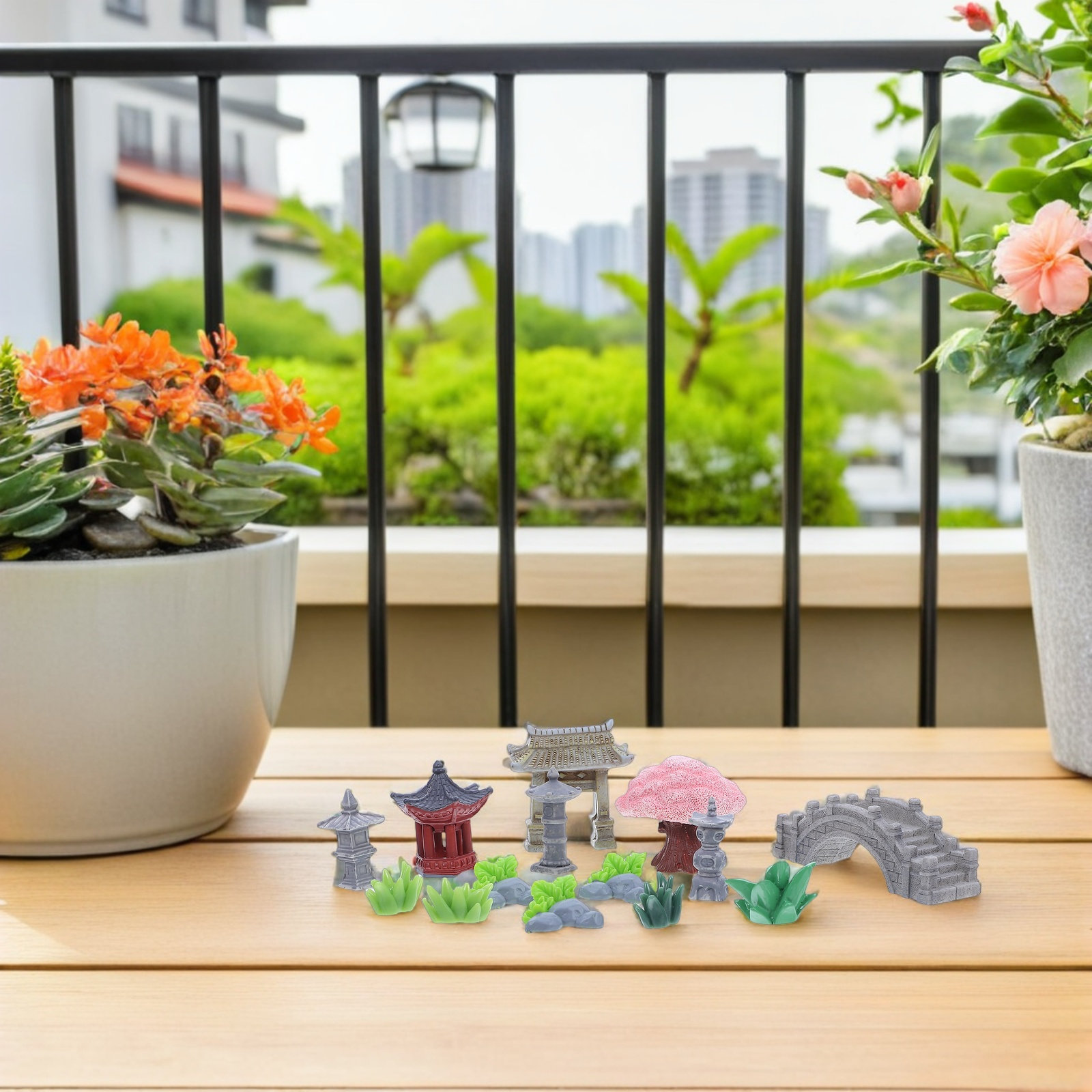 1Set Resin Miniature Landscape - Bonsai Garden For Desk review and price