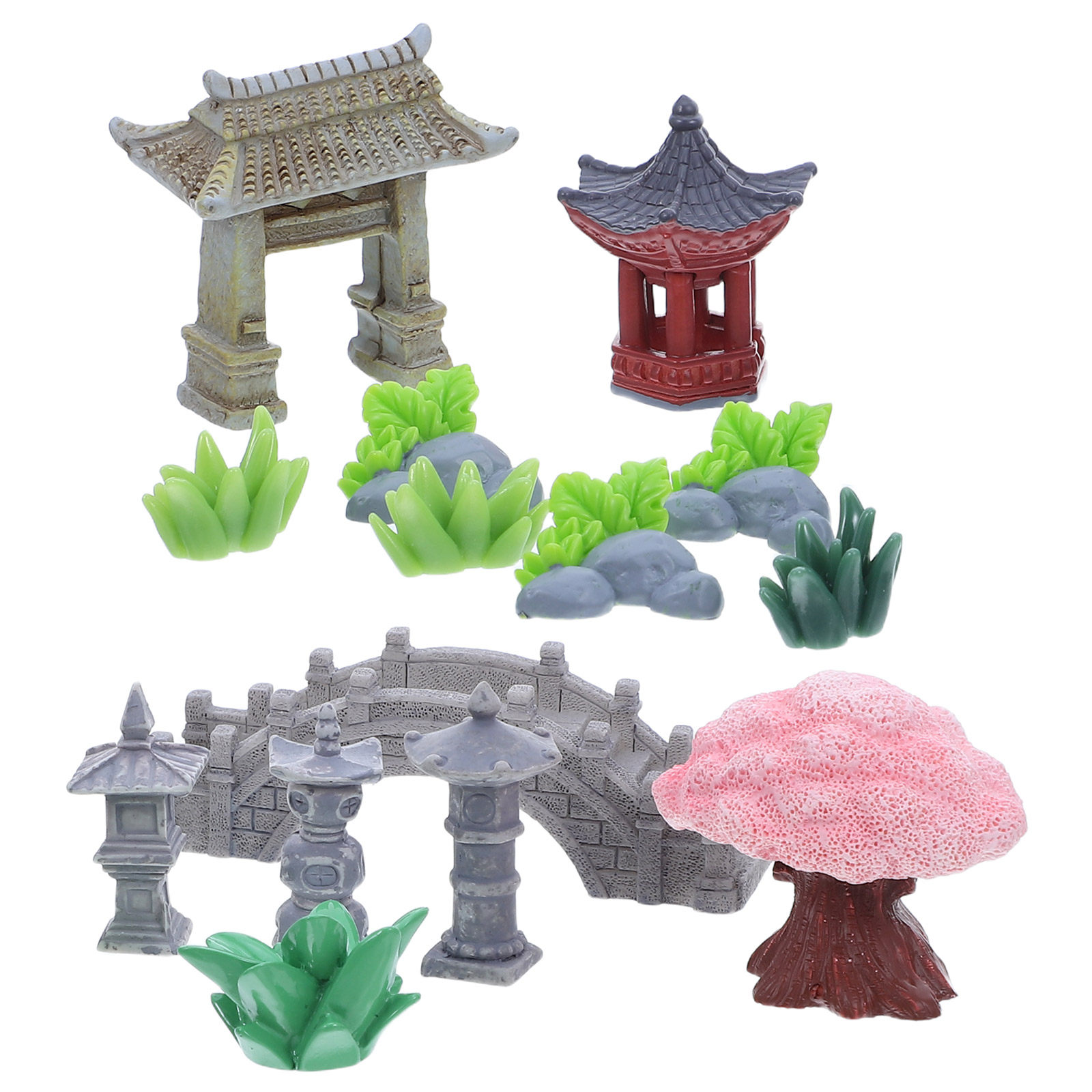 1Set Resin Miniature Landscape - Bonsai Garden For Desk review and price