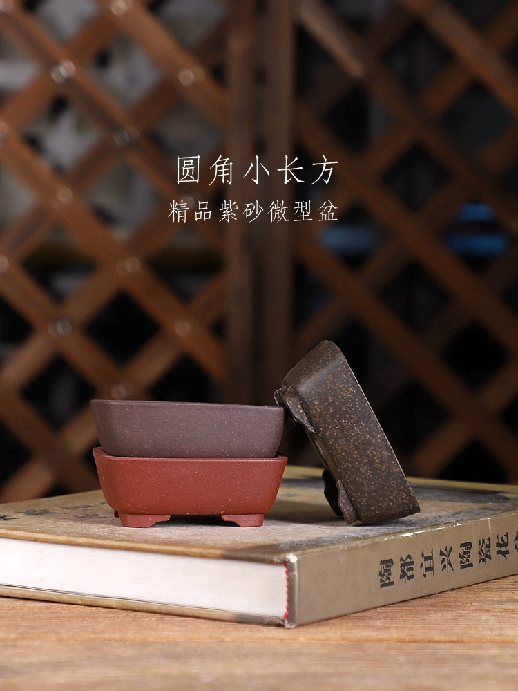 Purple Sand Round Angle Rectan - Bonsai Garden Chinese Garden review and price