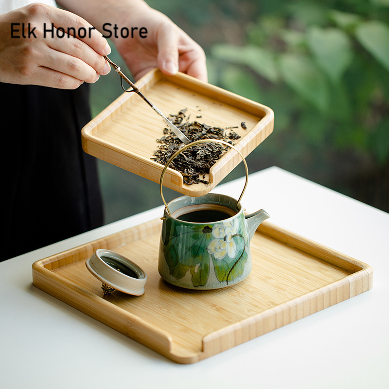 Chinese Bamboo Food Tray Puer  - Bonsai Garden Chinese Garden review and price