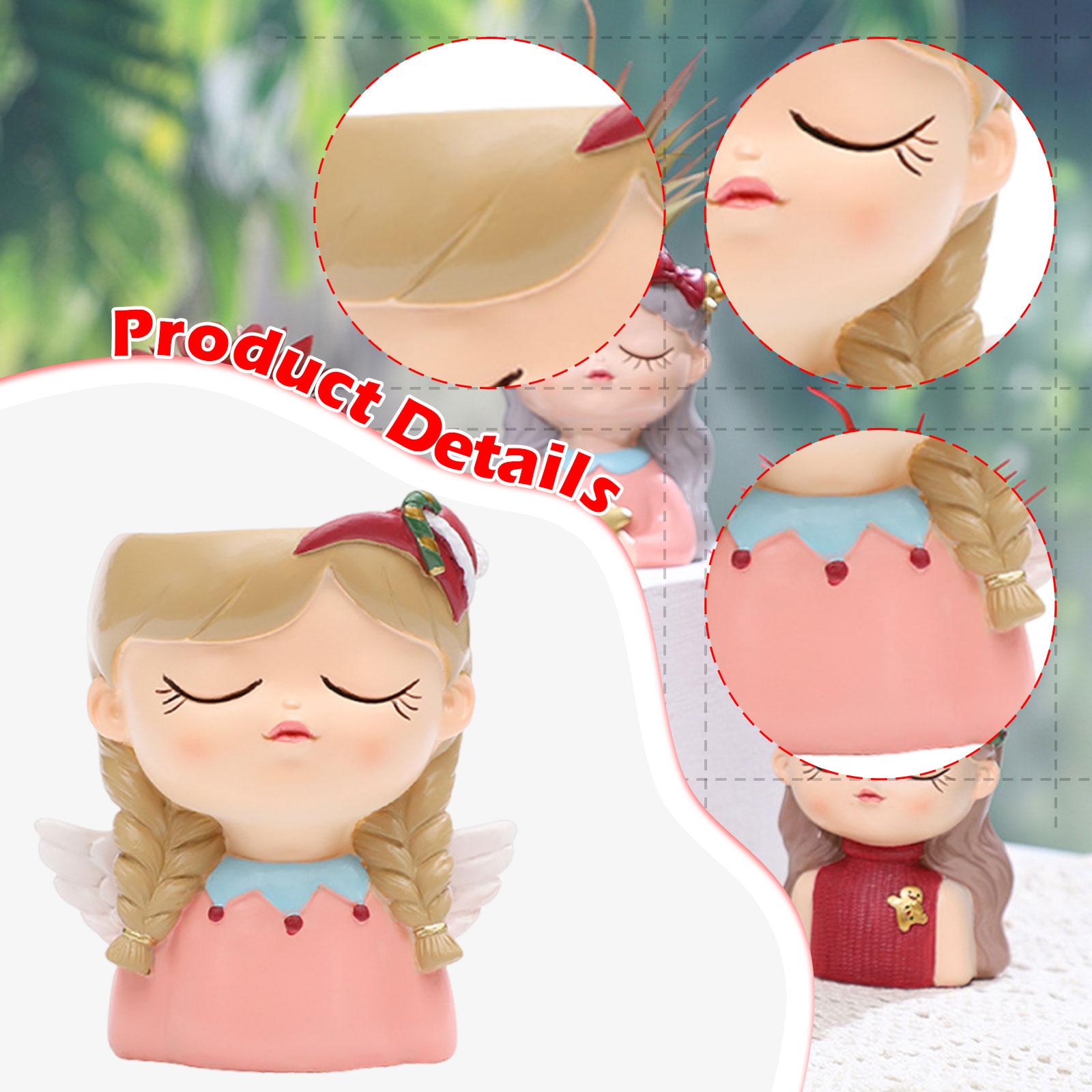 Plant Pot Elf Girl Flower Pot  - Bonsai Garden For Desk review and price