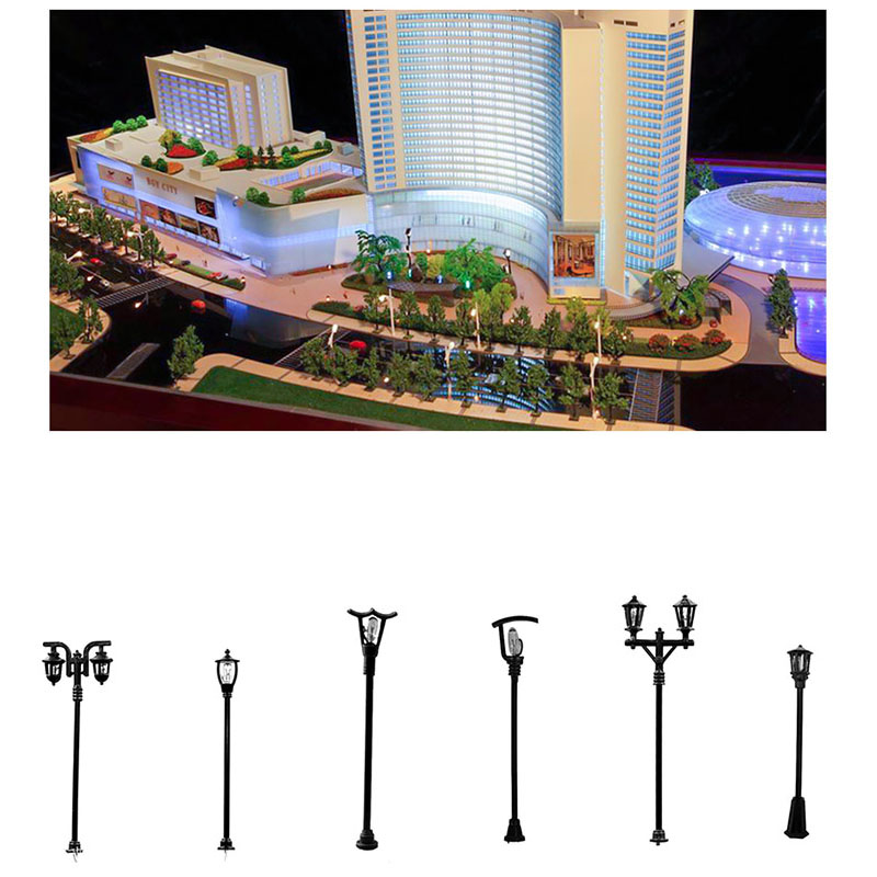 4Pcs Miniatures Road Light Mic - Bonsai Garden Chinese Garden review and price
