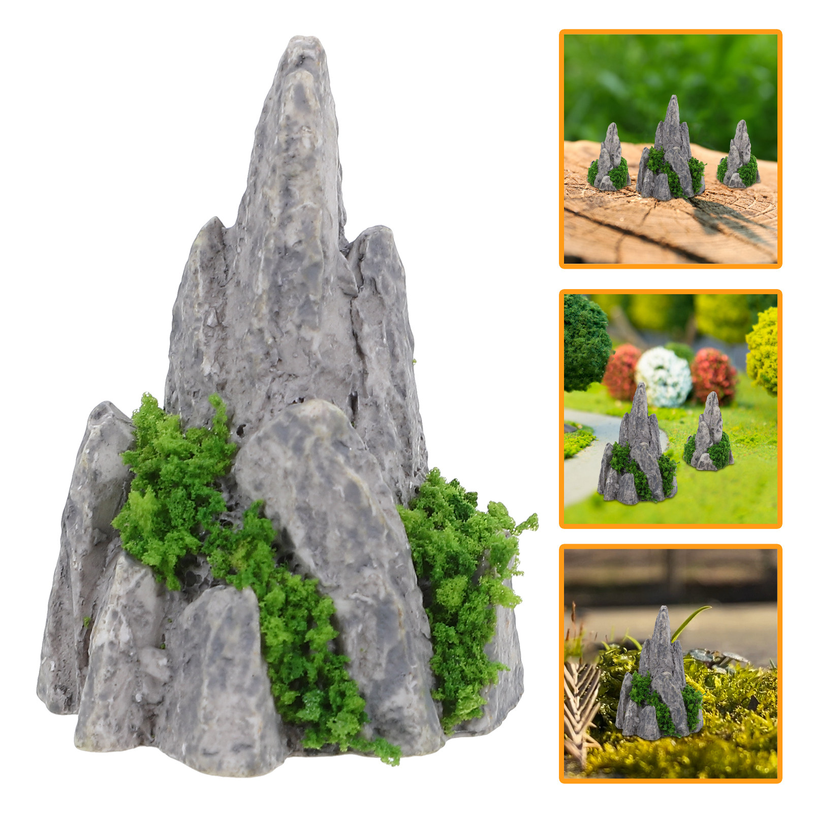 8Pcs Mini Resin Rockery Orname - Bonsai Garden For Desk review and price