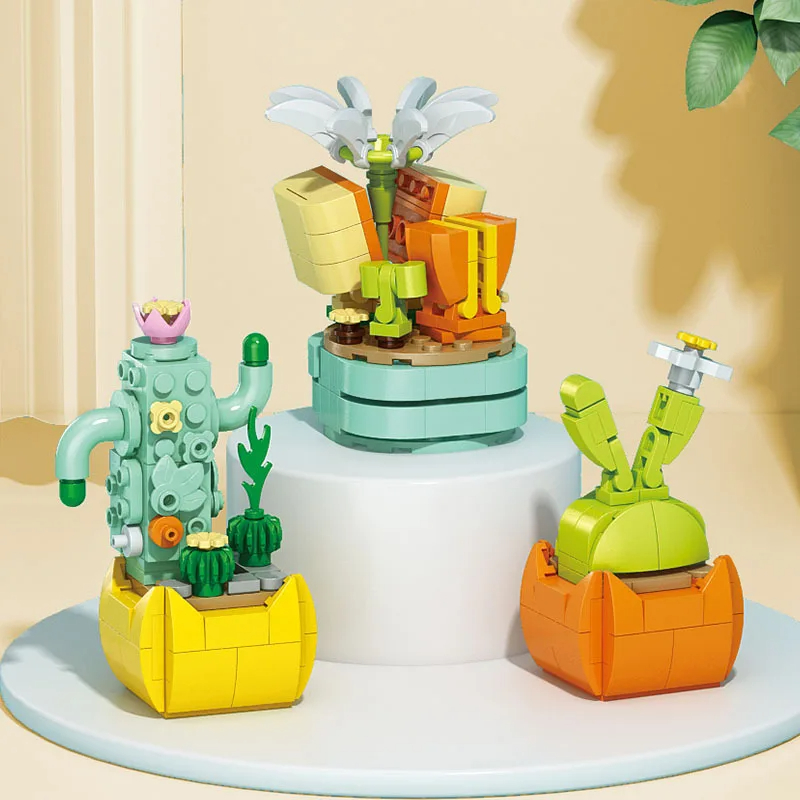 New Flowers Succulents Buildin - Bonsai Garden Lego Set review and price